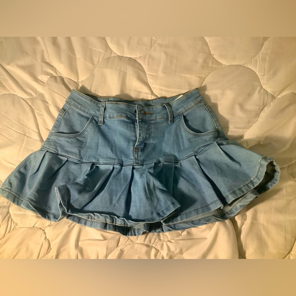 Jean miniskirt